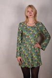 Gilla. Short dress in Noil Silk/rayon mix: 60%Silk 40/viscose 