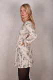 Gilla. Short dress in Noil Silk/rayon mix: 60%Silk 40/viscose 
