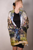 Crush, artist. Kæmpe tørklæde/sarong i 100% silke med maleri af Martin spang Olsen "Oak Dance"