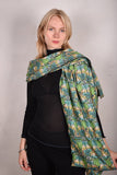 Shawl in double Noil Silk/Rayon mix 60%silk/40%viscose. 70X200 cm "Nowlie"