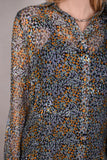 Tamie-Devoré. Classic shirt in  silk/viscose devoré 
