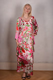 Nyn-Frida, The "magic" dress in layers, with 4/5 sleeves "Juhu-flower"