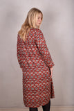Comfey. Tunic dress in Noil Silk/Rayon mix. Print "Nuasket"