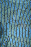Jane. Stretch Silk midi-length dress with pockets (Green-stripe)