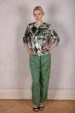 Audrey. Silk stretch top, classic style. (Mar-Green)