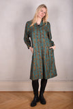 Comfey. Tunic dress  in Noil Silk/Rayon mix. Print 