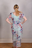 Ann-Frida, Maxi dress in several layers of silk. (Space Velvet)