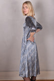 Jane. Stretch Silk midi-length dress with pockets (Kalablue)