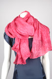 Silk shawl "Crush". Col: Red