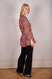 Cosey. Tunic top in Noil Silk/Rayon mix. Print "Nuasket"