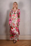 Nyn-Frida, The "magic" dress in layers, with 4/5 sleeves "Juhu-flower"