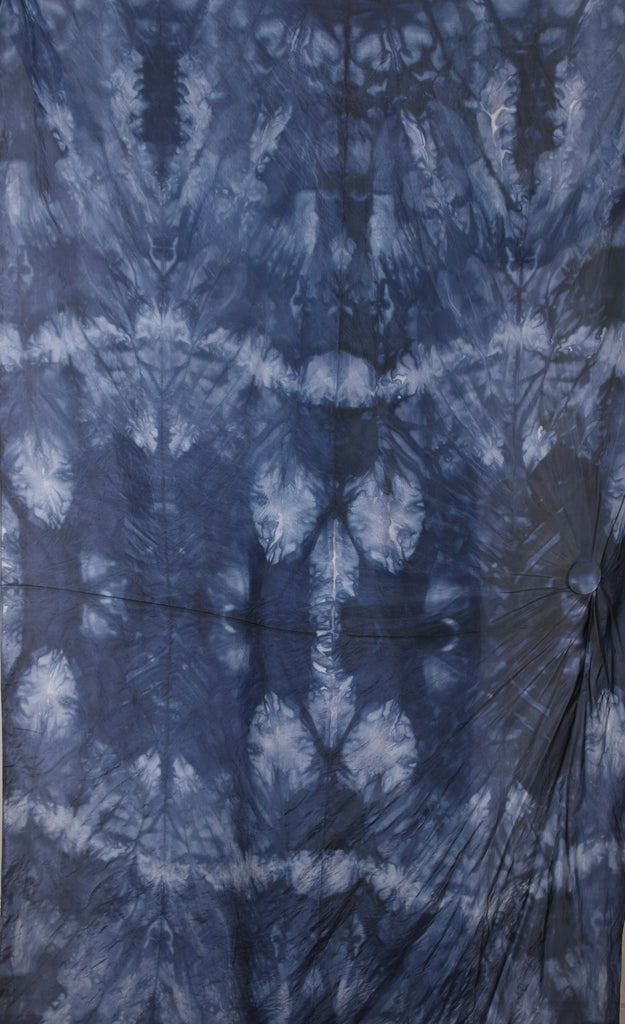 Crush. Large silk shawl.  Col: "Blue-knot" - Tone Barker Silk