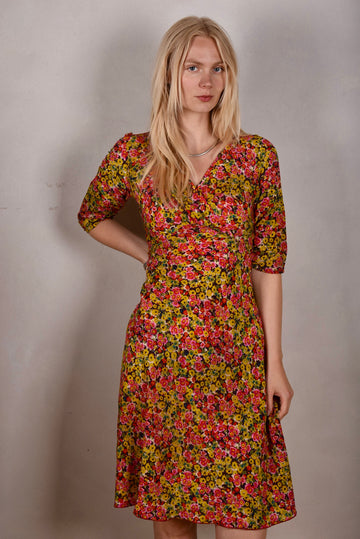 "Marge" 100% silk Crepe de Chine "Orange" - Tone Barker Silk