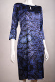 Maudacity. The classic dress in stretch silk satin (Coral Reef)