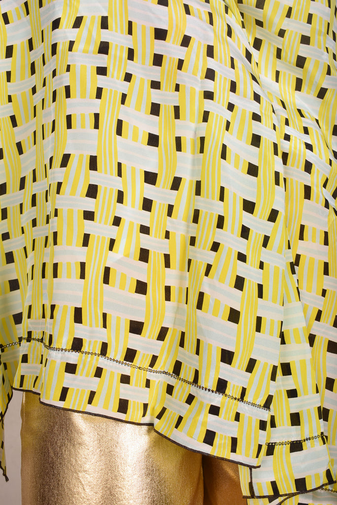 Artist Scarf. Silk Crepe-de-Chine 70X200 cm. "Yasket" by Boeje Barker - Tone Barker Silk