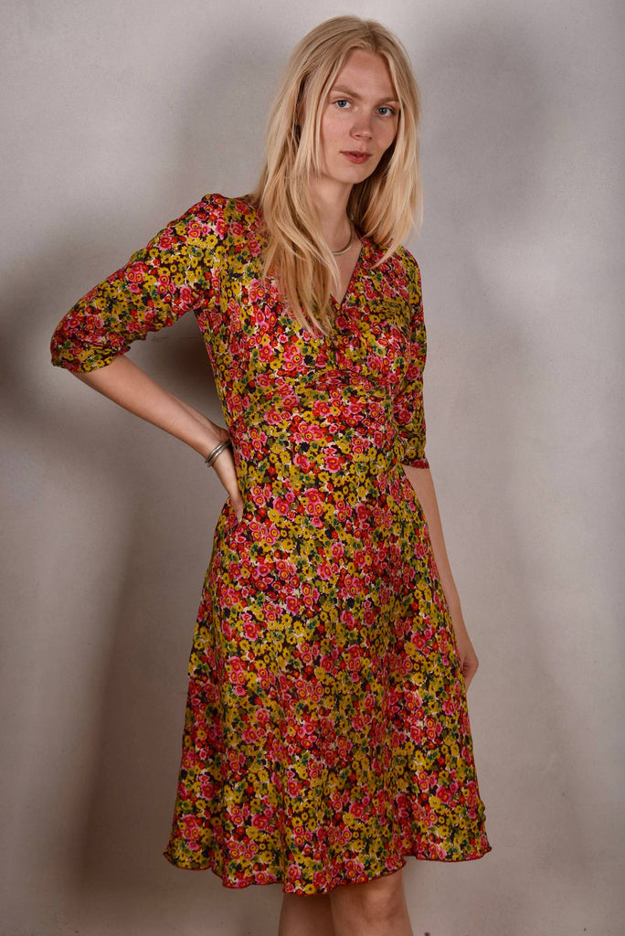 "Marge" 100% silk Crepe de Chine "Orange" - Tone Barker Silk