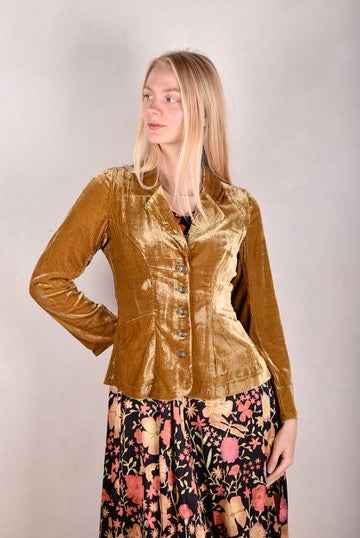 Janet, Stretch silk dress w. wide skirt and pockets. Midi/Knee-lenght "Angel/demon" by Boeje Barker (Copy) - Tone Barker Silk