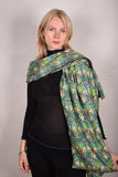 Shawl in double Noil Silk/Rayon mix 60%silk/40%viscose. 70X200 cm 