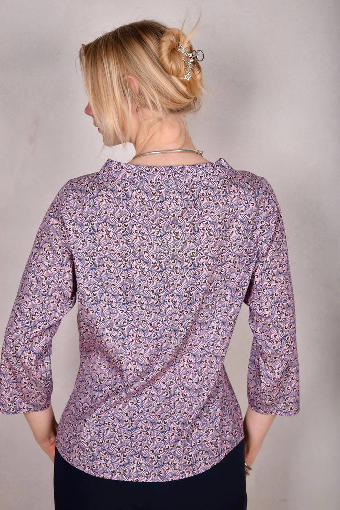 Audrey. Silk stretch top, classic style. "Beany" - Tone Barker Silk