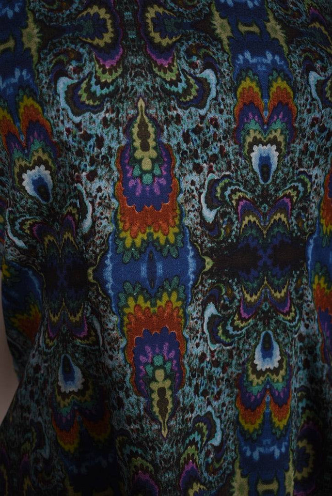 Audrey. Silk stretch top, classic style. "Fraktalia" - Tone Barker Silk