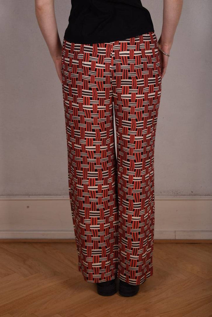 Norah, Wide legged  trousers Noil Silk/viscose mix. "Nuasket" - Tone Barker Silk