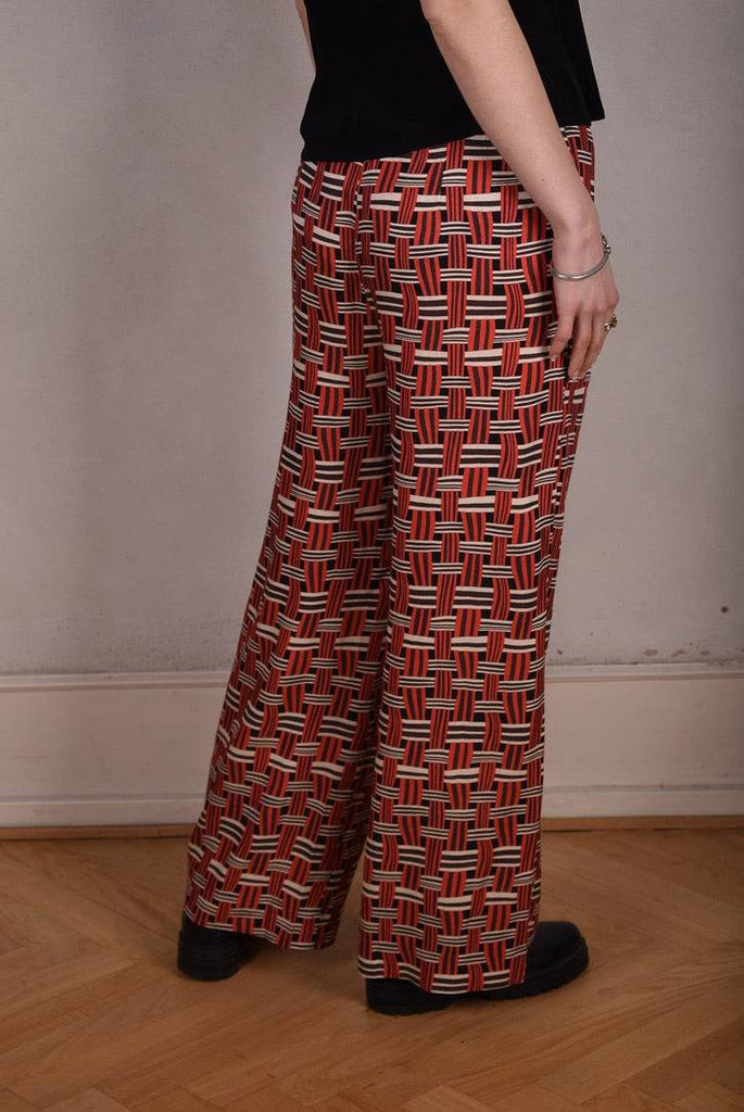 Norah, Wide legged  trousers Noil Silk/viscose mix. "Nuasket" - Tone Barker Silk