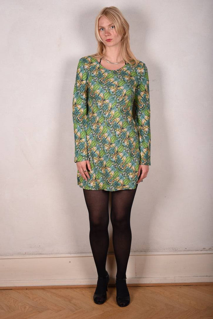 Gilla. Short dress in Noil Silk/rayon mix: 60%Silk 40/viscose "Nowlie" - Tone Barker Silk