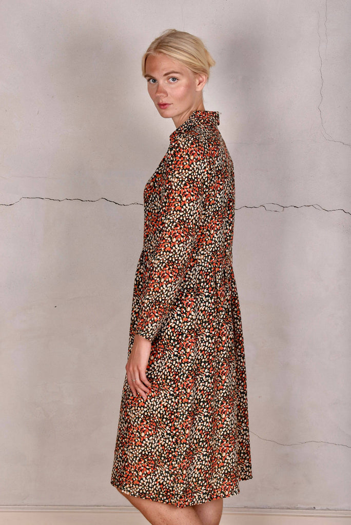 Hen-Crepe. Shirt-dress in Silk/viscose Crepe-de-Chine - Tone Barker Silk