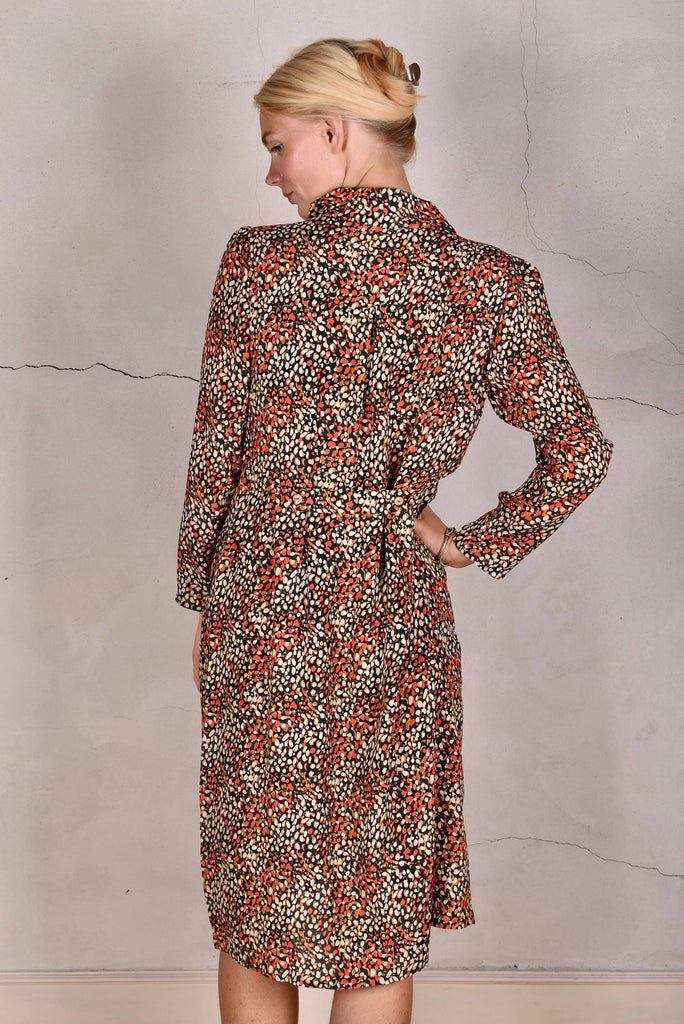 Hen-Crepe. Shirt-dress in Silk/viscose Crepe-de-Chine - Tone Barker Silk