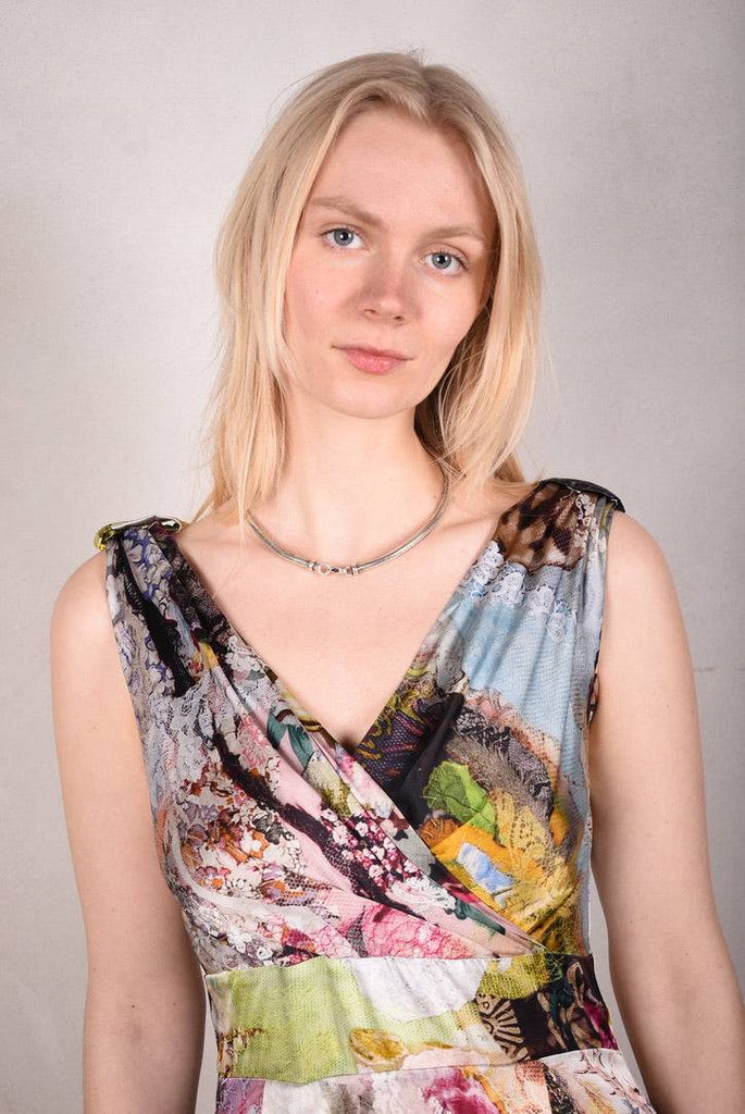 Magnifique. Maxi dress in Silk Stretch Satin, 95% silk, 5% elastan, "Val-de-Nulle" - Tone Barker Silk