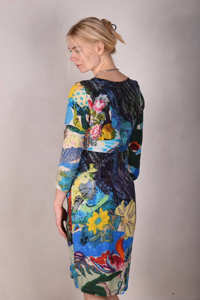 Maudacity. The classic dress in stretch silk satin (Giadams) - Tone Barker Silk