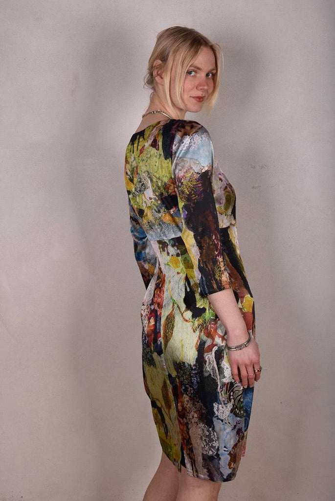 Maudacity. The classic dress in stretch silk satin (Val-de-Nulle) - Tone Barker Silk