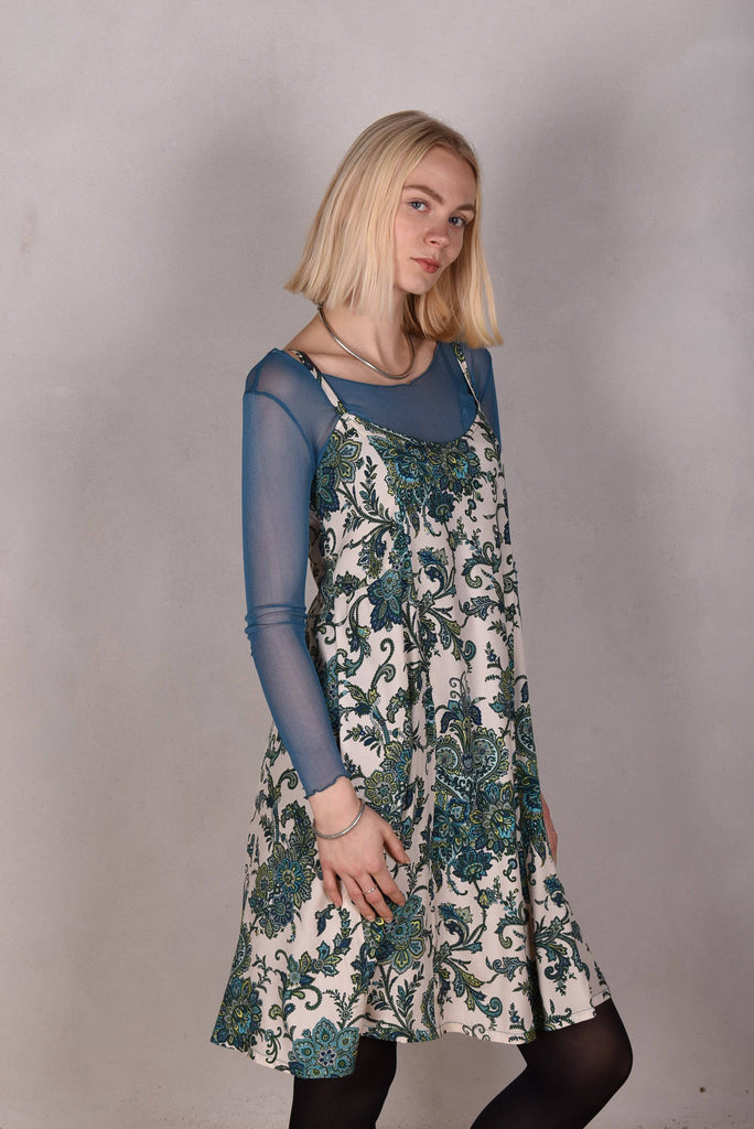 My-Midi. Stretch silk "slip"dress with shoulder straps. "Seasley" - Tone Barker Silk