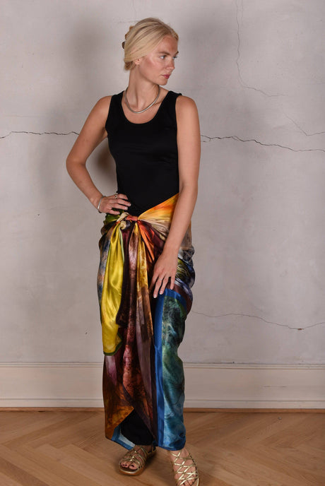Artist scarf. Boje Barker. "The Collection" - Tone Barker Silk