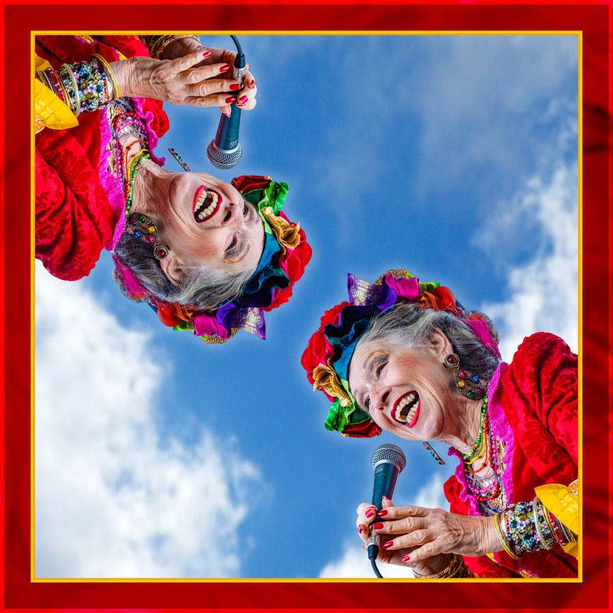 Artist Scarf in 100% Silk  70X70 cm. Anne Marie Helger by Jens Raadal - Tone Barker Silk