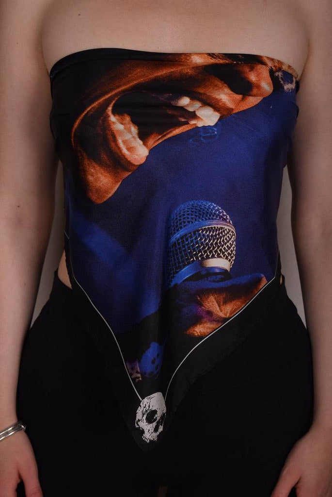 Artist Scarf in 100% Silk  70X70 cm. "Mothers Finest" by Jens Raadal - Tone Barker Silk