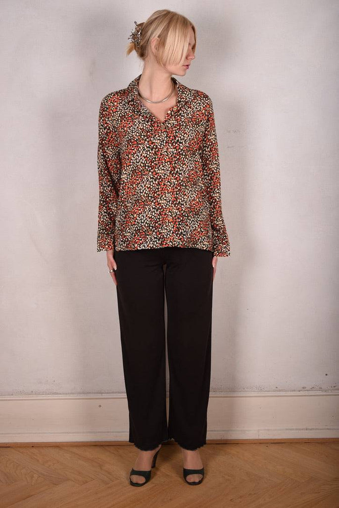 Tamie Crepe de Chine  Silk/viscose mix  shirt. Print "Be-drops" - Tone Barker Silk