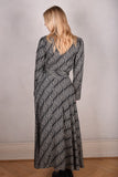 Wang wrap. Maxi wrap dress in Noil silk/rayon mix. 60%silk/40%viscose 