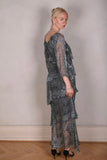 Nyn-Frida. The "magic" dress in layers, with 3/4 sleeves "Mono-drops"