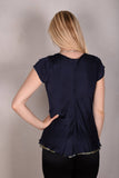 Reversible Silk top "Tintop" "Bebird/Midnight"