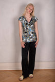 Reversible Silk top "Tintop" "Bebird/Midnight"
