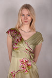 Magnifique. Maxi dress in Silk Stretch Satin 95%silk5%elastan 
