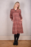 Comfey. Tunic dress in Noil Silk/Rayon mix. Print 