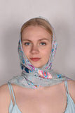 Scarf/Shawl in silk devoré (silk + viscose) print: 