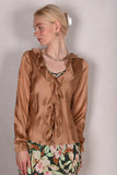 Palma - Silk shirt with frill,  
