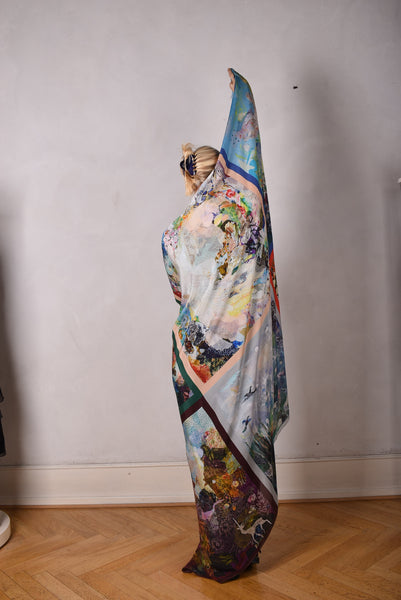 Artist scarf. Nulle Oigaard. "The Collection"