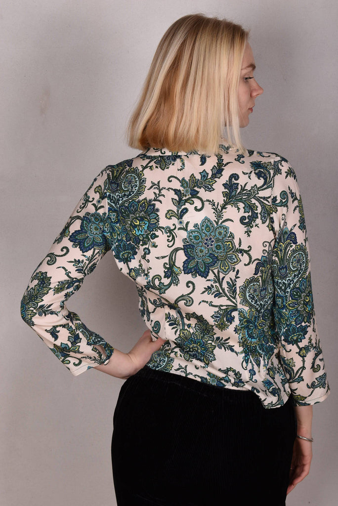 Sifty. Fitted Blouse/jacket in stretch crepe silk (Seasley) - Tone Barker Silk