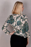 Sifty. Fitted Blouse/jacket in stretch crepe silk (Seasley)