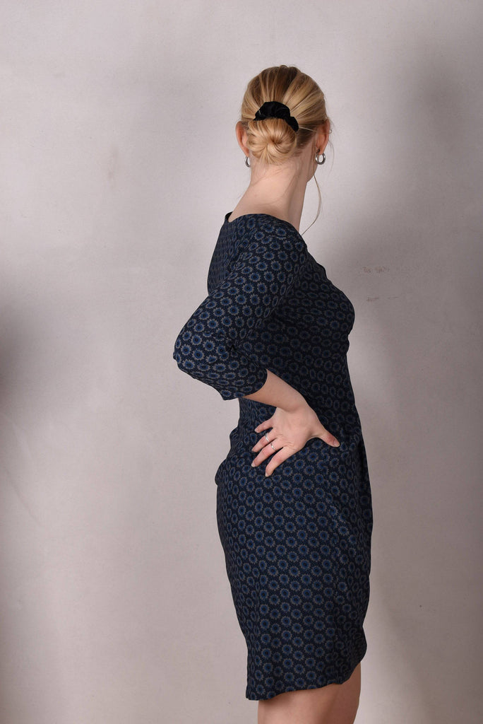 Maudacity. The classic dress in stretch silk satin (Gregard) - Tone Barker Silk