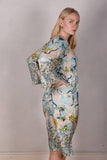 Hidrea. Silk dress with pockets and wide sleeves. 100% silk Habotai